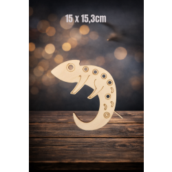 Gekon 15cm, sklejka 3mm